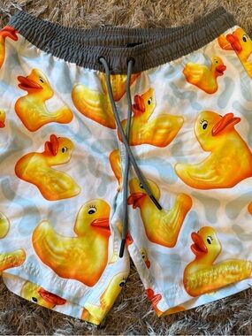 Neff Gray Elastic Waist Shorts with White Lining